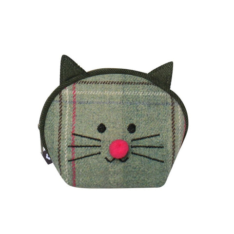 Cat Head Amy Purse from Earth Squared - Tweed Green