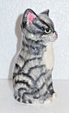 Babbacombe Pottery Figurine Fluffy Kitten Grey Tabby