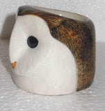 Quail Ceramics: Face Egg Cup: Barn Owl