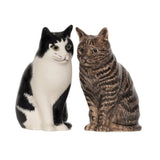 Quail Ceramics: Salt & Pepper Pots: Cats: "Barney + Clementine"