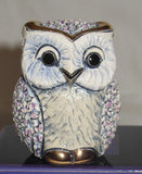 De Rosa Confetti Design Blue Owl Figurine