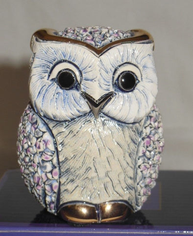 De Rosa: Rinconada Figurine - Confetti Design: Blue Owl