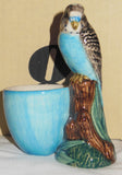 Quail Ceramics: Egg Cup With Budgerigar - Blue