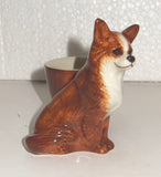 Quail Ceramics: Egg Cup With Chihuahua