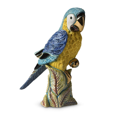 De Rosa Rinconada Blue Parrot Figurine