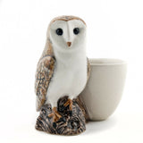 Quail Ceramics: Egg Cup With Barn Owl