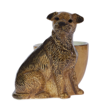 Quail Ceramics: Egg Cup With Border Terrier