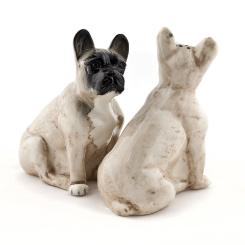 Quail Ceramics: Salt & Pepper Pots: Fawn French Bulldogs