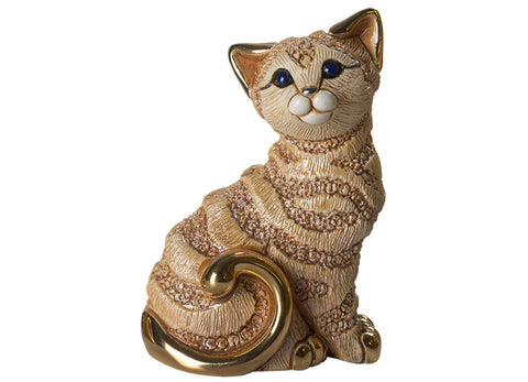 De Rosa Ginger Cat Sitting Figurine
