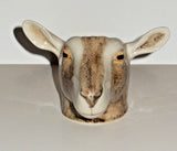 Quail Ceramics: Face Egg Cup: Toggenburg Goat