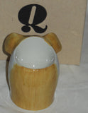 Quail Ceramics: Face Egg Cup: Guinea Pig; LH: Gold + White