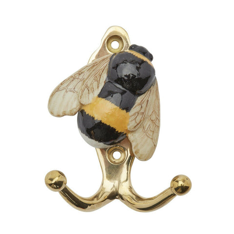 And Mary Ceramic Hook.   Bee: Brass with Gold Finish