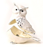 Juliana Trinket Box Crystal effect - White Owl