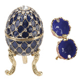 Juliana:Trinket Box: Treasured Trinkets: Large Blue Egg