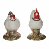 Quail Ceramics: Salt & Pepper Pots: Light Sussex Chickens