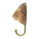 Wildlife Garden: Hook: Hand Carved - Lion