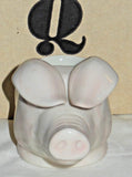 Quail Ceramics: Face Egg Cup: Lop Eared Pig