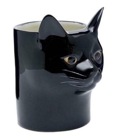 Quail Ceramics: Pencil Pot: Cat: Lucky