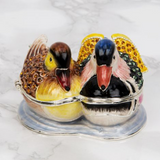 Juliana: Trinket Box: Treasured Trinkets; Mallard Duck Pair