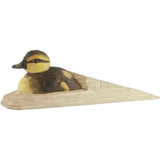 Wildlife Garden: Doorstop: Wood With Mallard Duckling