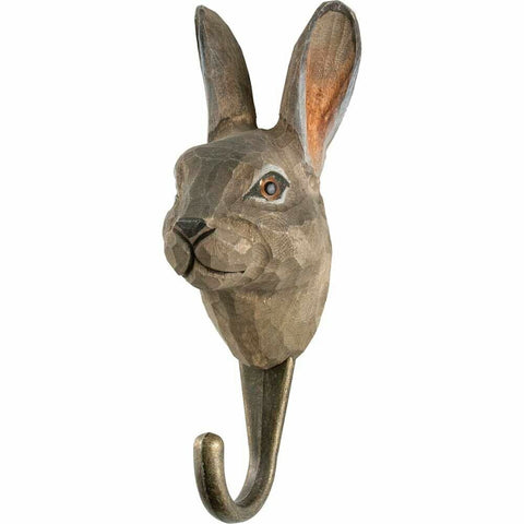 Wildlife Garden: Hook Hand Carved Mountain Hare