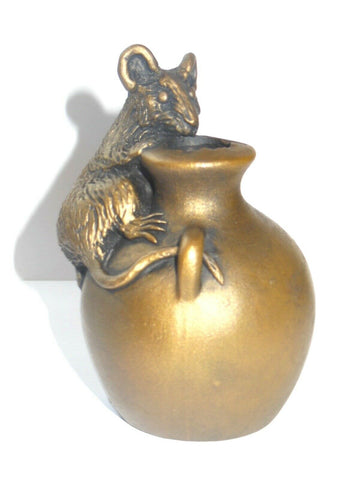 ORIELE BRONZE - MOUSE ON AN URN