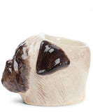Quail Ceramics: Face Egg Cup: Pug - Fawn
