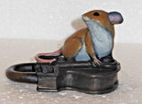 Richard Cooper Studio Mouse on Antique Lock