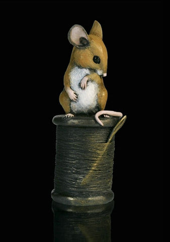 Richard Cooper Studio Mouse on Cotton Reel