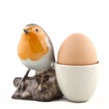 Quail Ceramics: Egg Cup With Robin
