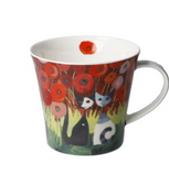 Rosina Wachtmeister Cat Mug Innamorati Tra I Papaveri