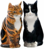 Quail Ceramics Salt And Pepper Pots: Cats Rueben And Sparkie