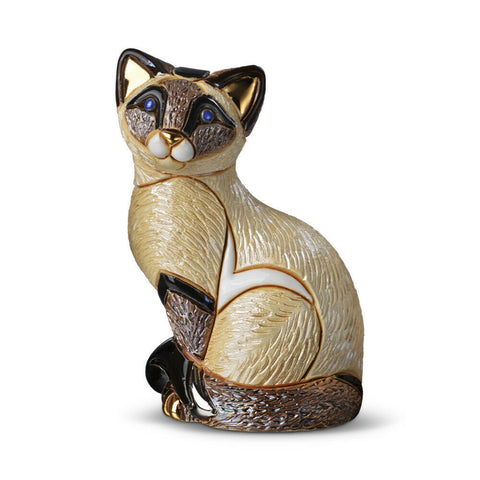 De Rosa Siamese Cat Sitting Figurine
