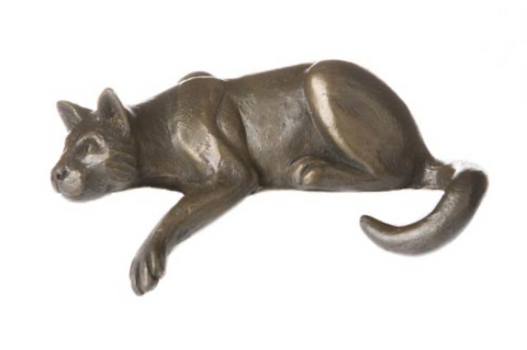 Oriele Bronze: Small Shelf Cat
