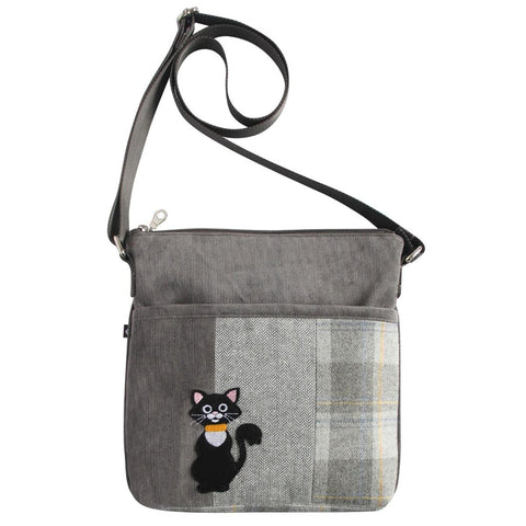Tweed Applique Amelia Bag from Earth Squared – Cat Motif