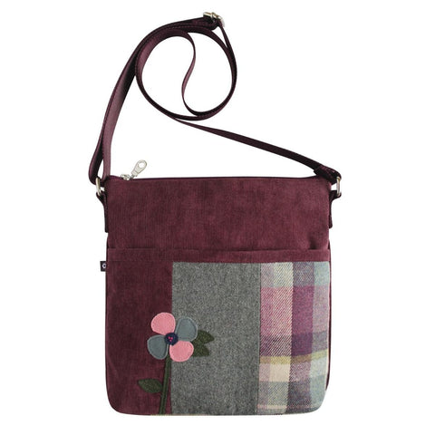 Tweed Applique Amelia Bag from Earth Squared – Flower Motif