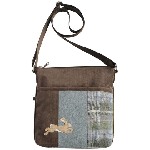 Tweed Applique Amelia Bag from Earth Squared – Hare Motif
