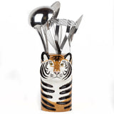 Quail Ceramics: Utensil pot: Tiger