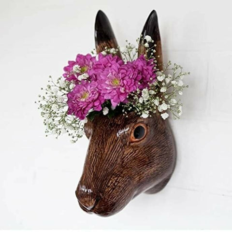 Quail Ceramics: Wall Flower Vase: Hare