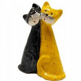 Pair of Pottery Cats - Jasper and Byron