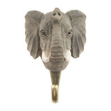 Wildlife Garden Hook Hand Carved Elephant