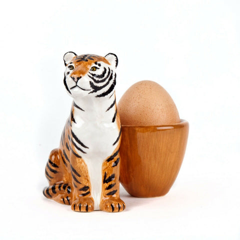 Quail Ceramics: Egg Cup with Tiger